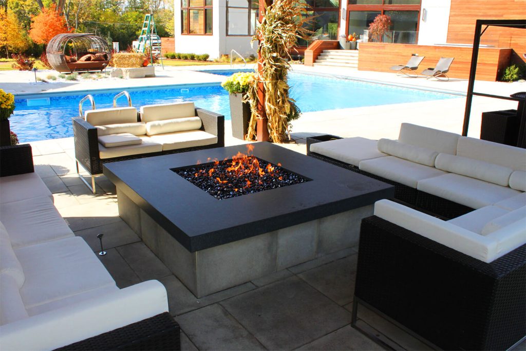 Fire Feature, Pavers, and Landscape Design by A Touch of Green