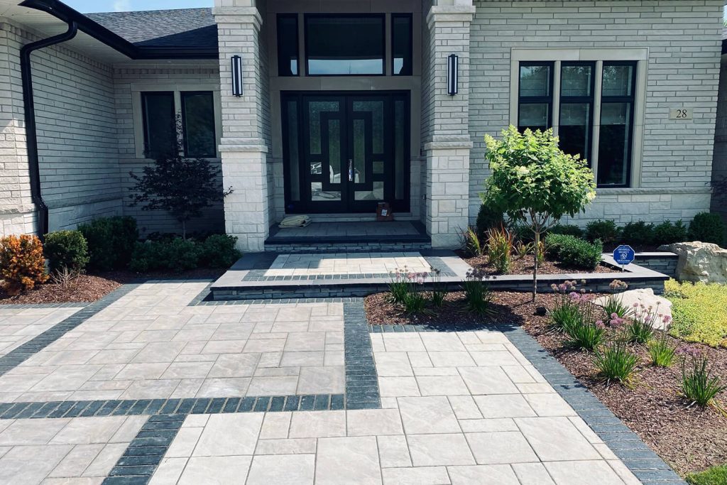 Paver Walkway and Landscape Design by A Touch of Green