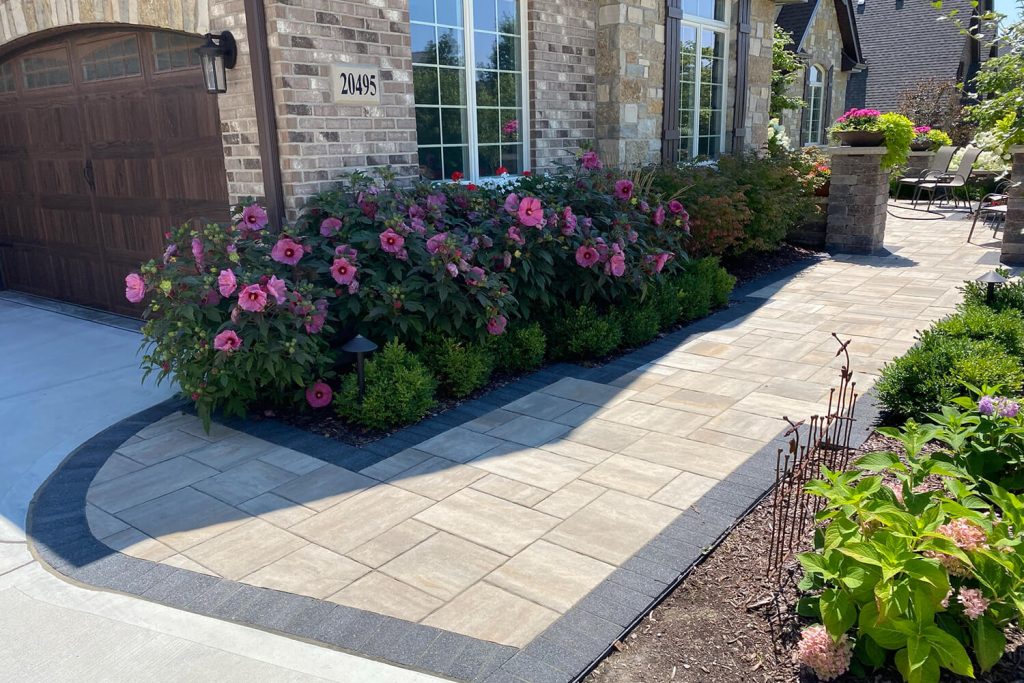 Paver Walkway and Landscape Design by A Touch of Green