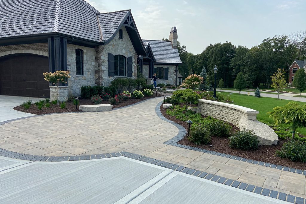 Paver Walkway and Landscape Design by A Touch of Green