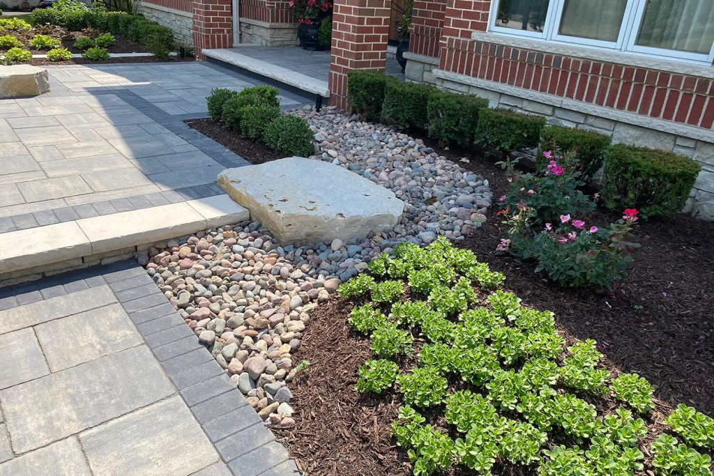 Paver Walkway and Landscape Design by A Touch of Green