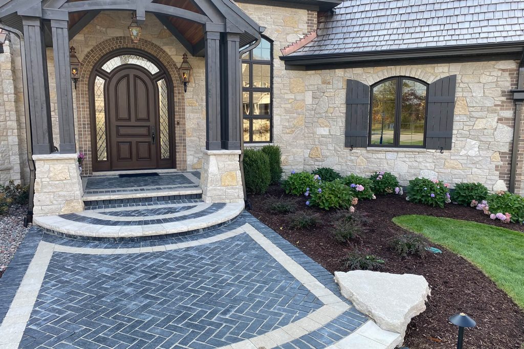 Paver Walkway and Landscape Design by A Touch of Green