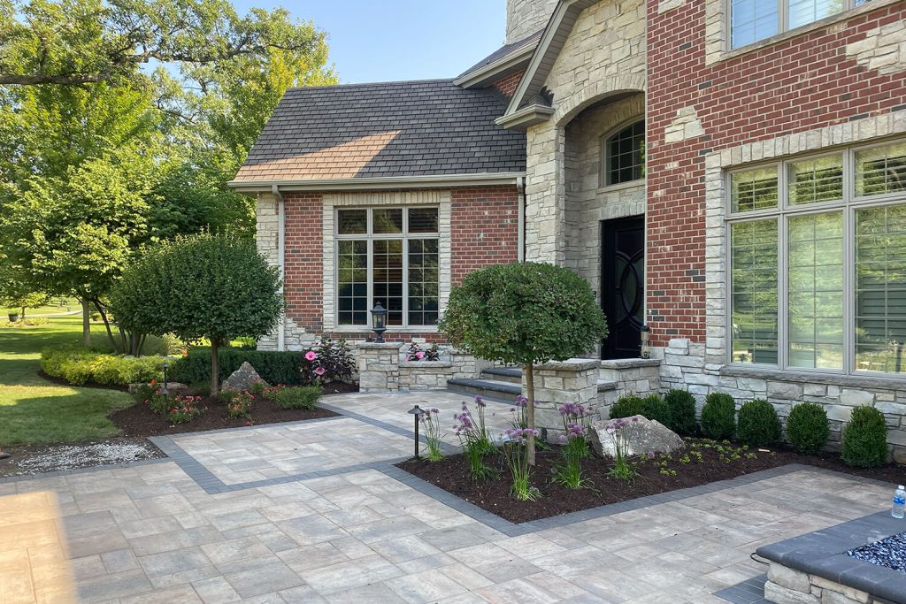 Paver Patio and Landscape Design by A Touch of Green