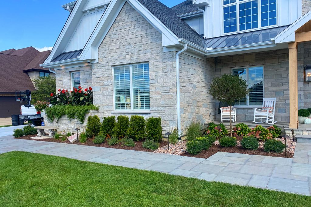 Paver Walkway and Landscape Design by A Touch of Green