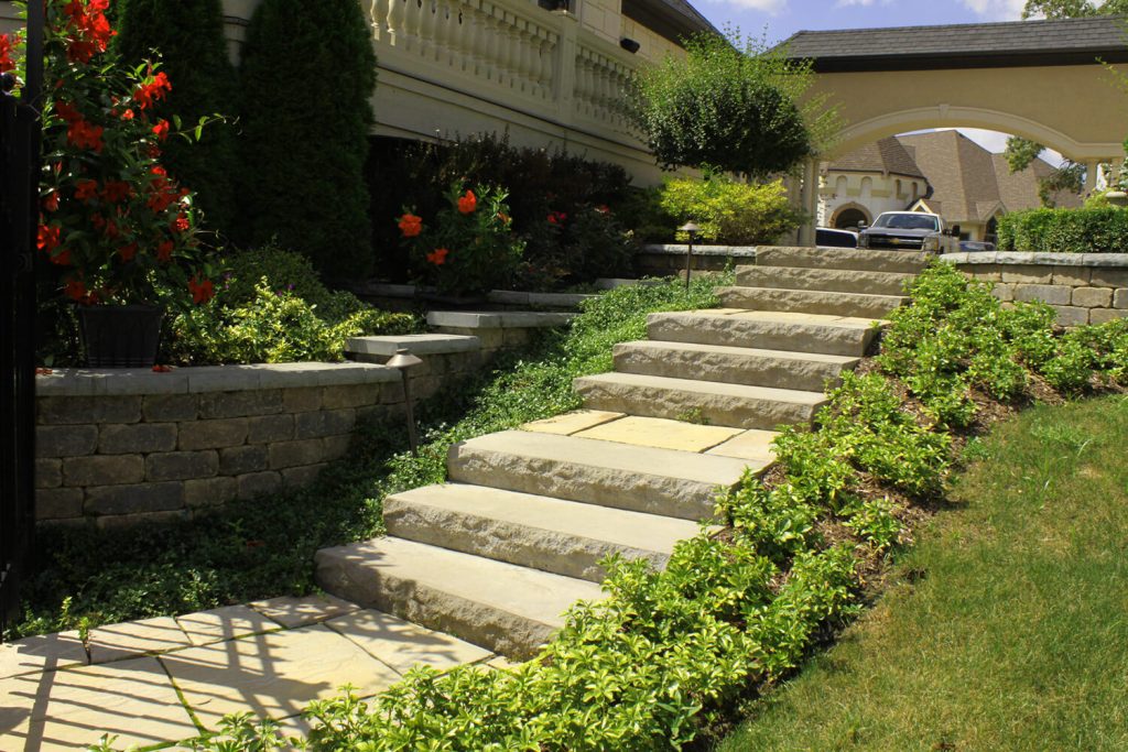 Paver Walkway and Landscape Design by A Touch of Green