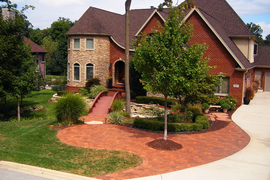 Paver Walkway and Landscape Design by A Touch of Green
