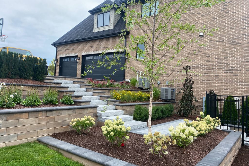 Paver Walkway and Landscape Design by A Touch of Green