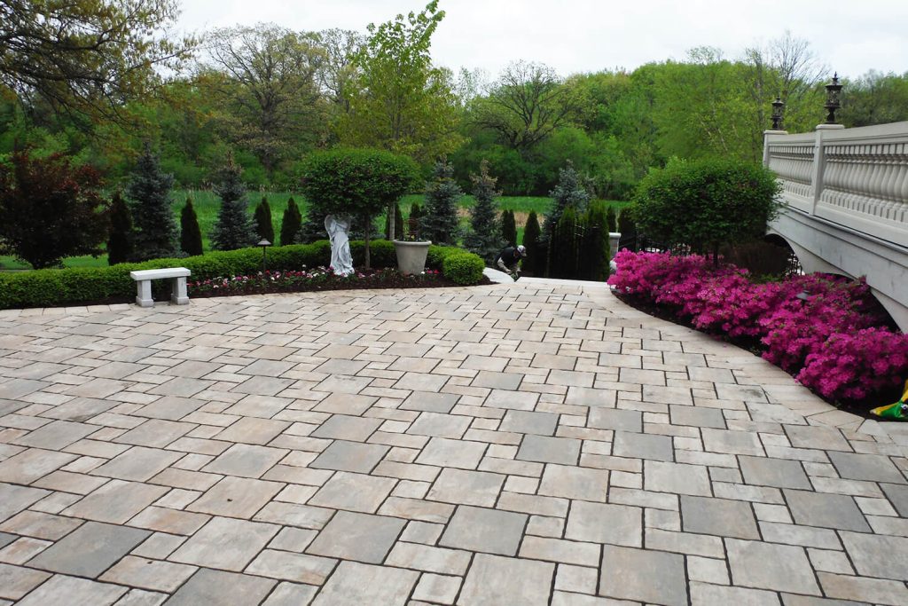 Paver Driveway and Landscape Design by A Touch of Green