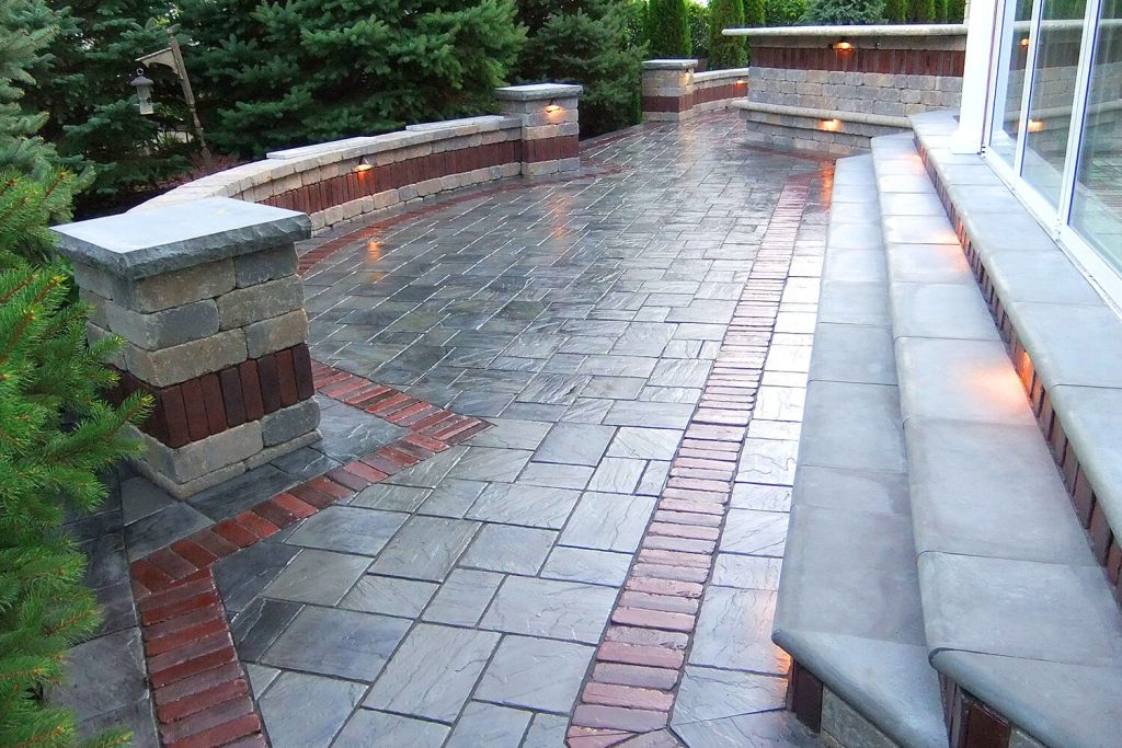 Paver Patio and Landscape Design by A Touch of Green