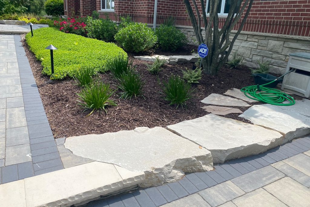 Paver Walkway and Landscape Design by A Touch of Green