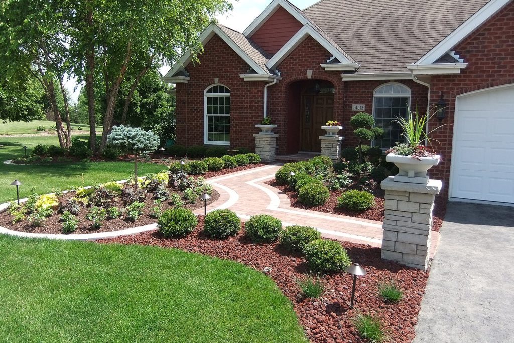 Paver Walkway and Landscape Design by A Touch of Green
