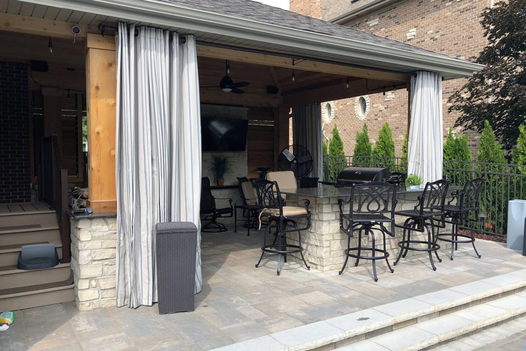 Pergola, Paver Patio, and Landscape Design by A Touch of Green