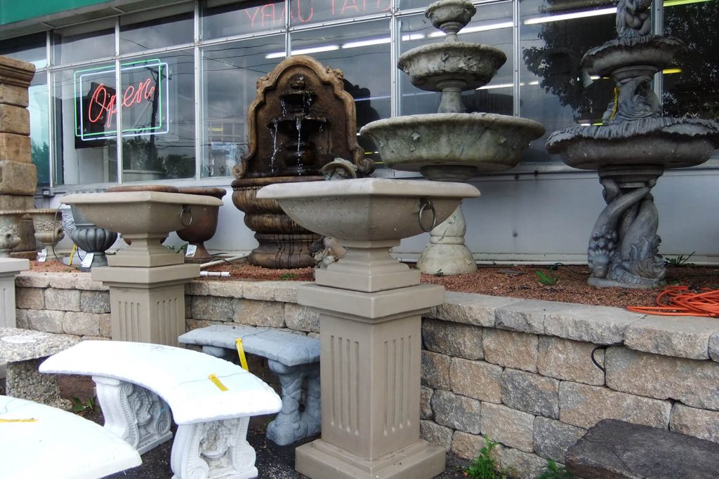 Fountains at A Touch of Green's Garden Center