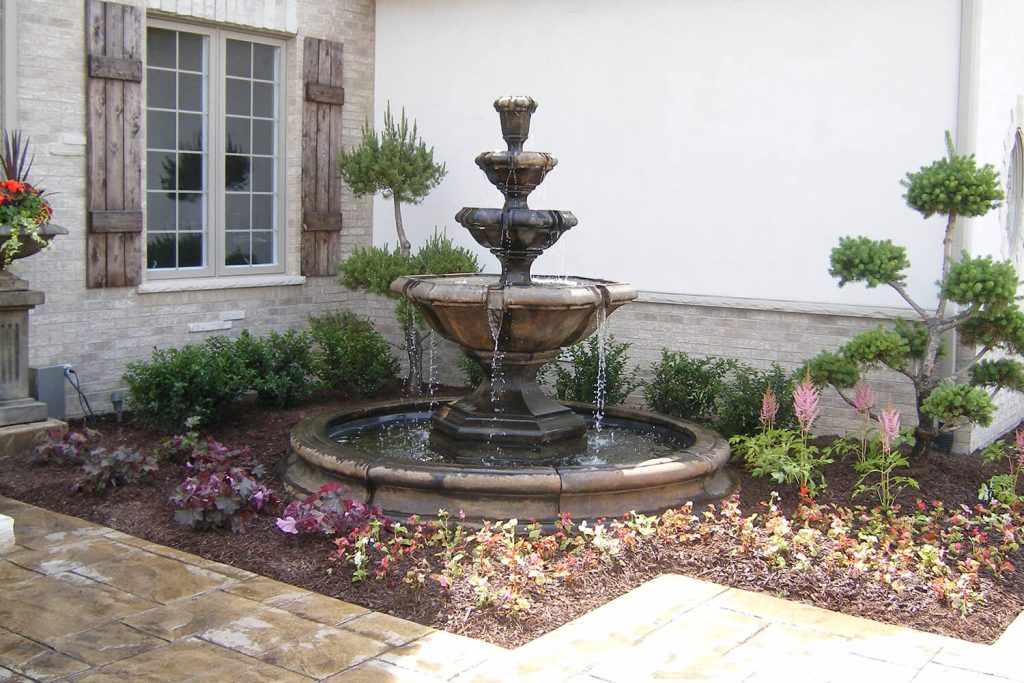 Water Feature, Paver Walkway, and Landscape Design by A Touch of Green