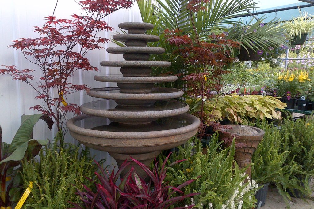 Fountains at A Touch of Green's Garden Center