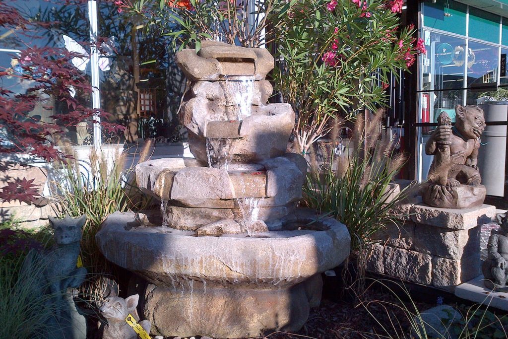 Fountains at A Touch of Green's Garden Center